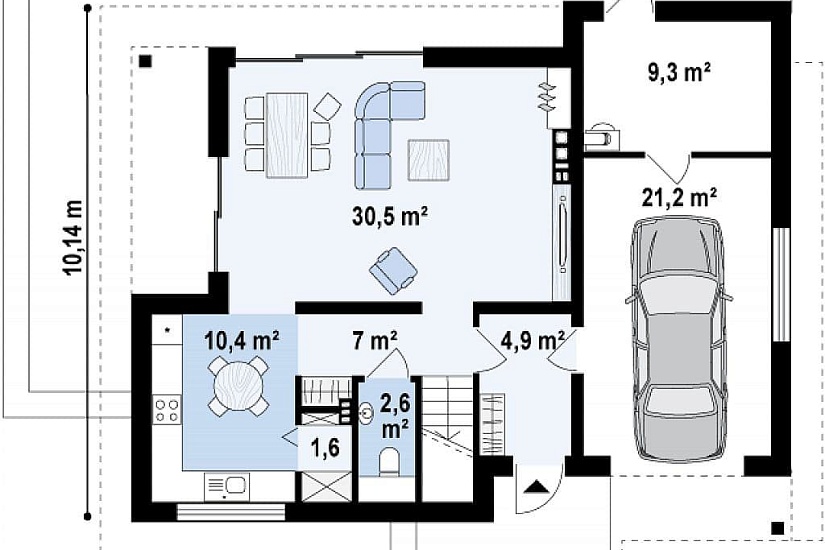 ДОМ ИЗ ГАЗОБЕТОНА ГД-144а
