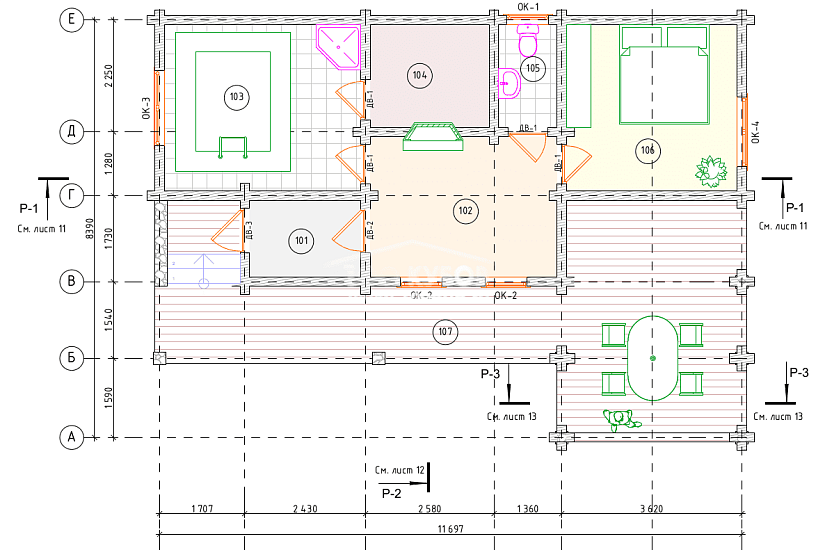 Дом - баня 2392