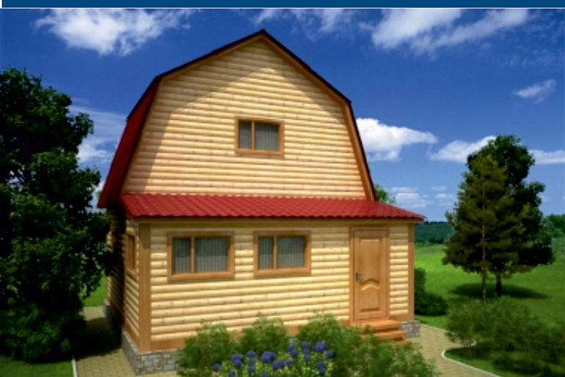 Каркасный дом К1П8