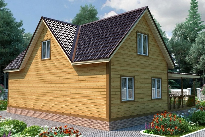 ДОМ ИЗ БРУСА ДБр-198