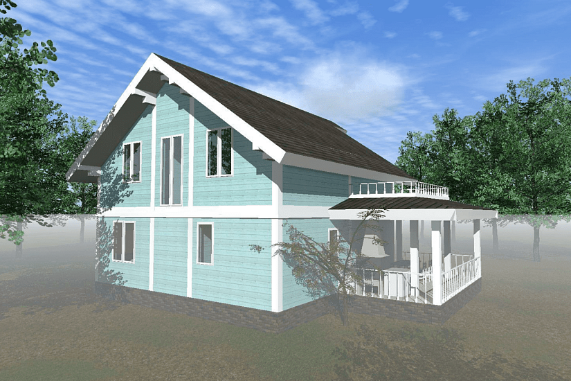 Дом-каркас150мм-11500х10700мм-1,5эт-КР