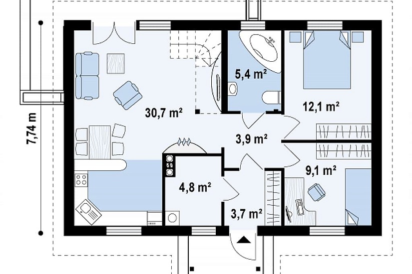 Проект дома Альпы
