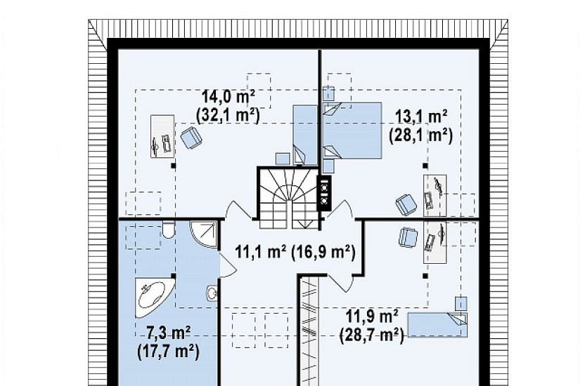 ДОМ ИЗ ГАЗОБЕТОНА ГД-168в