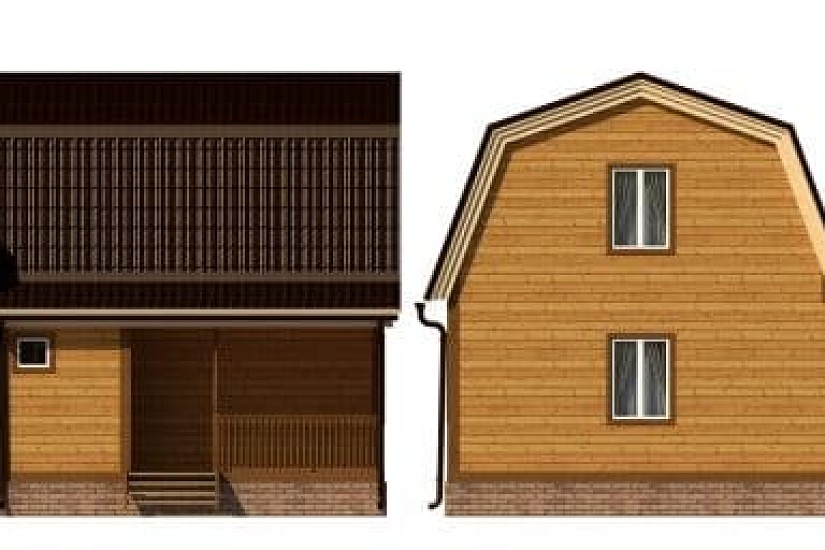 ДОМ ИЗ БРУСА ДБр-73