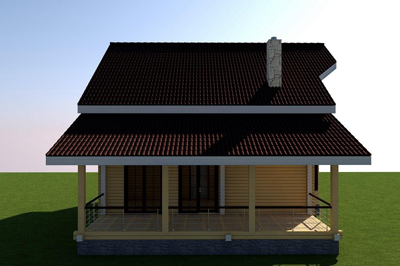 Дом-брус190мм-9850х13500мм-АР