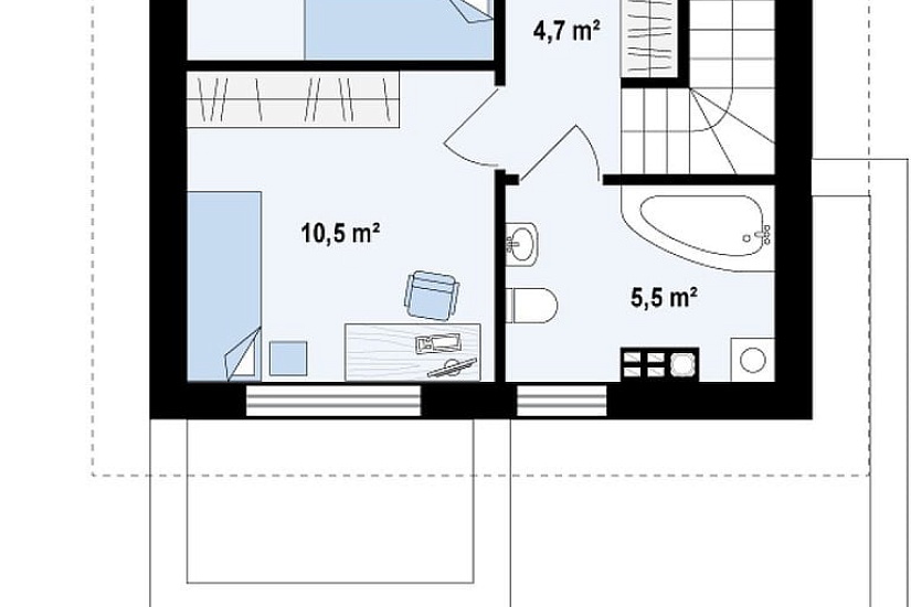 Проект дома K297 GF