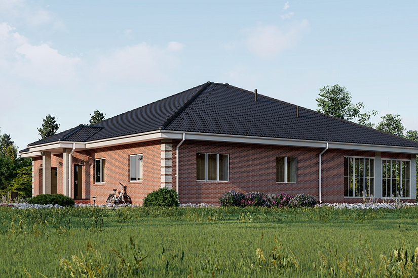 Жилой дом-блочный 390мм-17955х8995мм-1эт-АР-КР