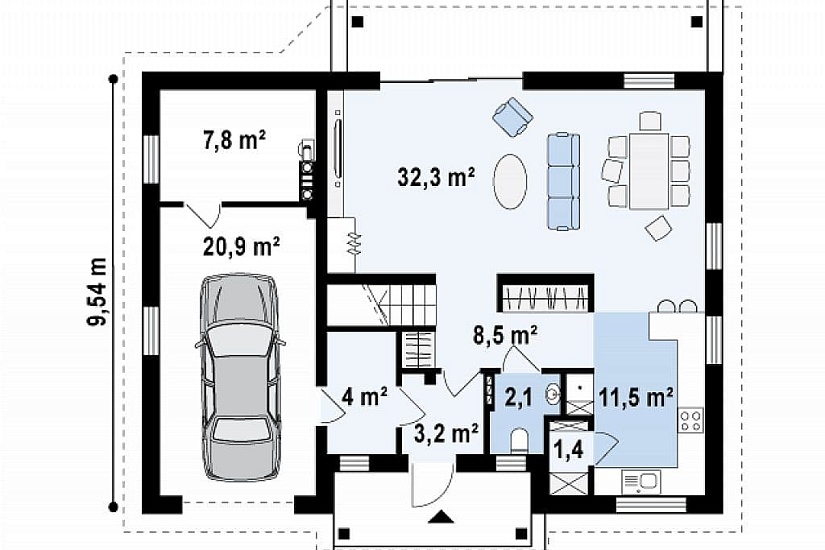 ДОМ ИЗ ГАЗОБЕТОНА ГД-159
