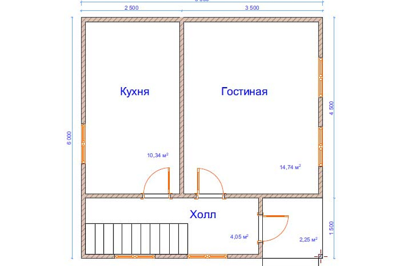 Дом из бруса №12