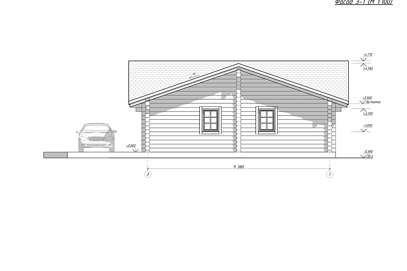 Гараж-бревно240мм-9400х11000-АР-КД Гараж-бревно240мм-9400х11000-АР-КД