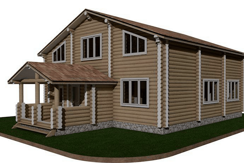 Дом-бревно250мм-1,5эт-12200х14900-АР