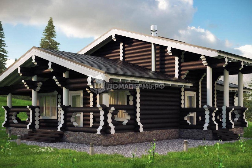  Дом из бревна ОБ-161