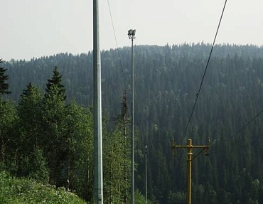 «ГлавФундамент» установил фундаменты опор освещения для горнолыжного комплекса