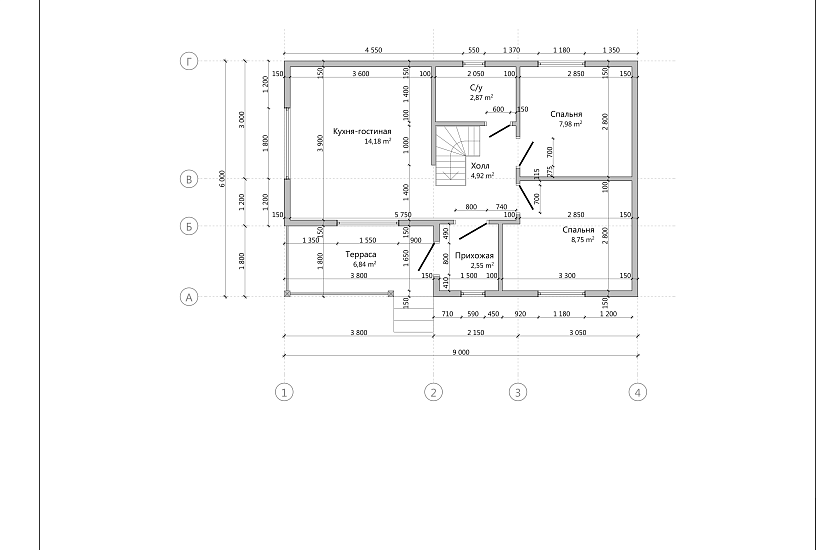 Дом-каркасный-150мм-9000х6000-ЭП-КР Дом-каркасный-150мм-9000х6000-ЭП-КР
