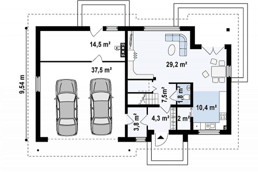 ДОМ ИЗ ГАЗОБЕТОНА ГД-168