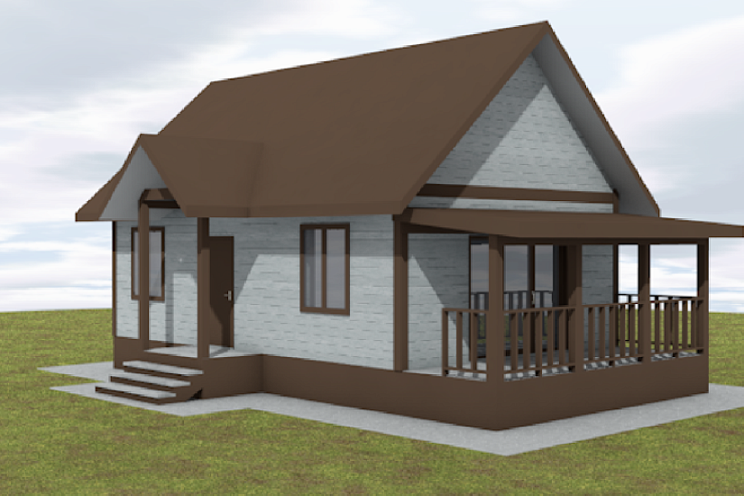 Дом-панельно-каркасный-1этаж-11000х7200-ЭП