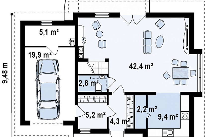 ДОМ ИЗ ГАЗОБЕТОНА ГД-140