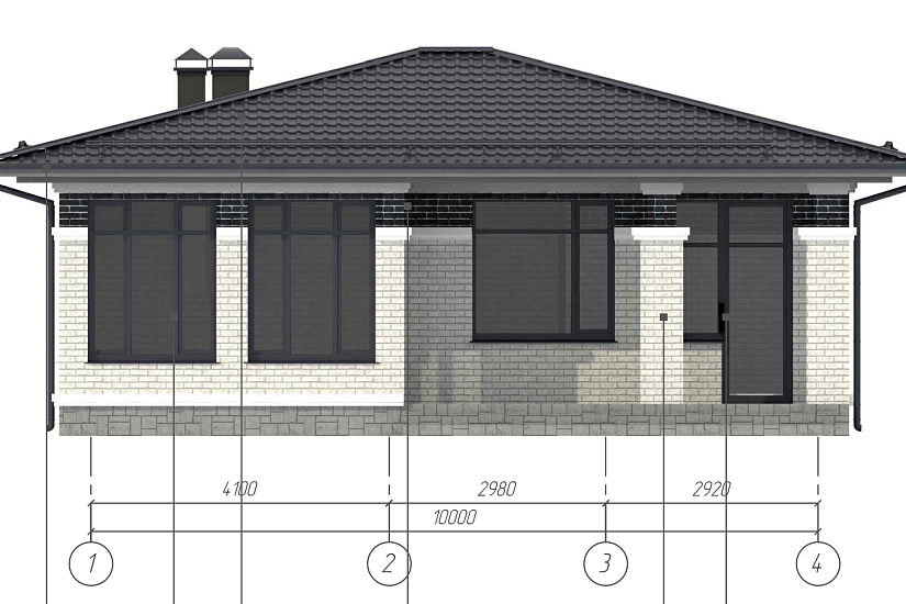 Баня-керам.блоки300мм-10000х7600мм-1эт.-АР Баня-керам.блоки300мм-10000х7600мм-1эт.-АР