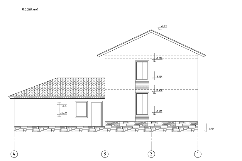 Дом с гаражом 12х16-2эт- СИП-АР