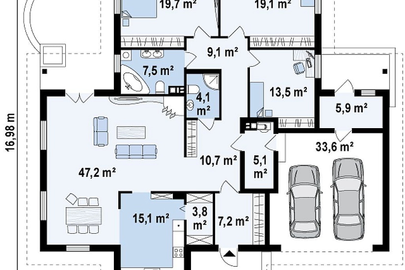 ДОМ ИЗ ГАЗОБЕТОНА ГД-202