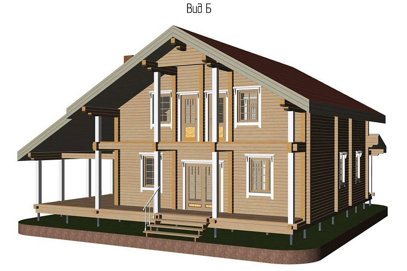 Дом-брус150х150-12900х14000-1,5эт-АР