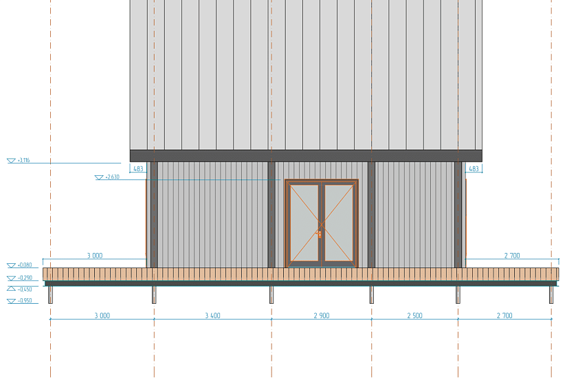 Дом-каркас-1,5эт-14500х14200мм-АР Дом-каркас-1,5эт-14500х14200мм-АР