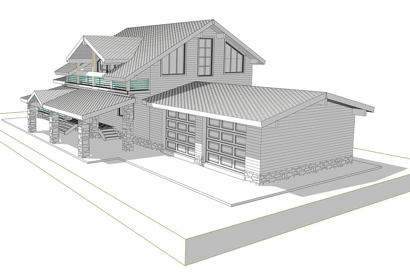 Дом 25х11-1,5эт-брус-РД Дом 25х11-1,5эт-брус-РД