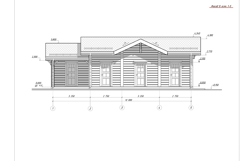 Хозблок-каркас-250мм-12210х5500-1эт-ЭП Хозблок-каркас-250мм-12210х5500-1эт-ЭП