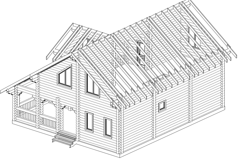 Дом-бревно240мм-10300х11100мм-1,5эт,-АР-КР