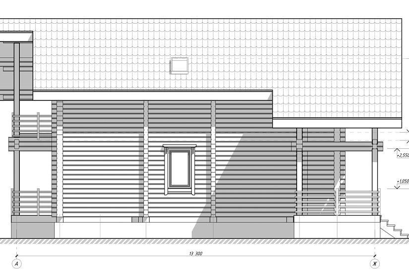 Дом-брус230х188мм-13300х11600мм-1,5эт-АР-КР Дом-брус230х188мм-13300х11600мм-1,5эт-АР-КР