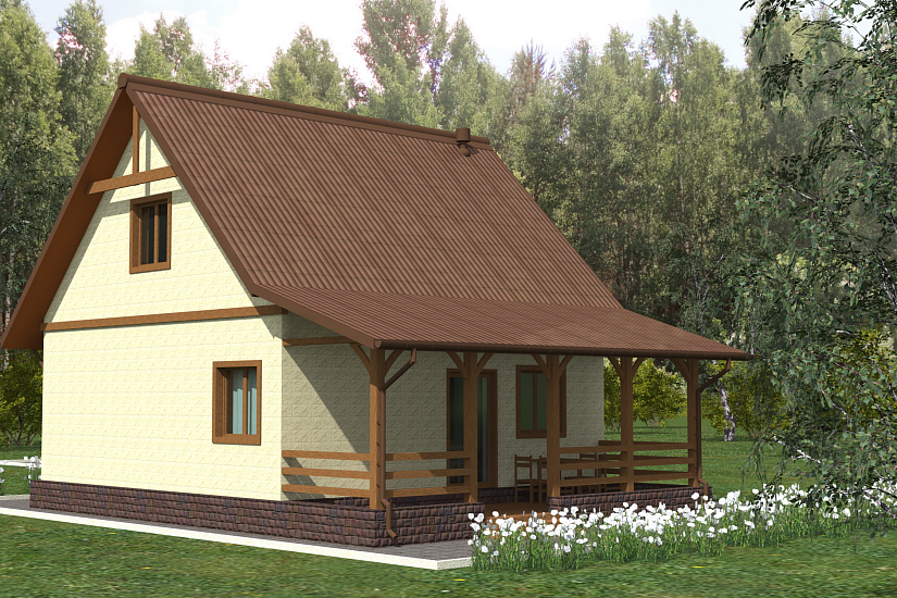 Дом-1,5эт-блок300мм-7400х11550-ЭП