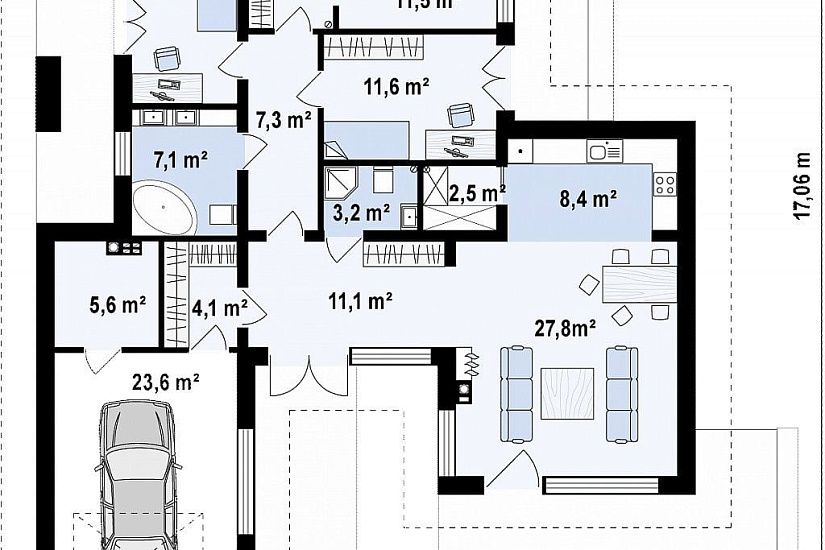 ДОМ ИЗ ГАЗОБЕТОНА ГД-142б