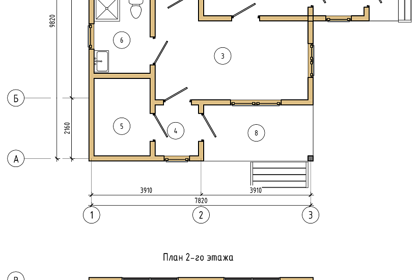Дом-брус-2этажа-7820х9820-АР-КР