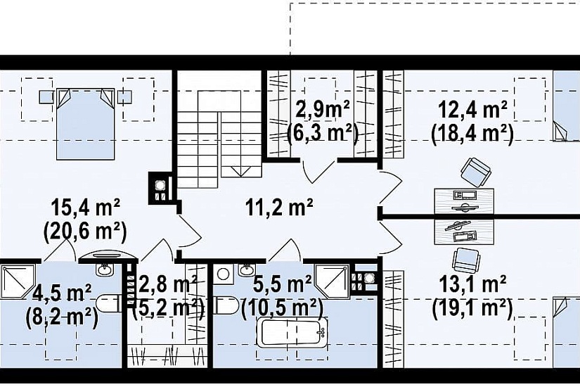ДОМ ИЗ ГАЗОБЕТОНА ГД-163