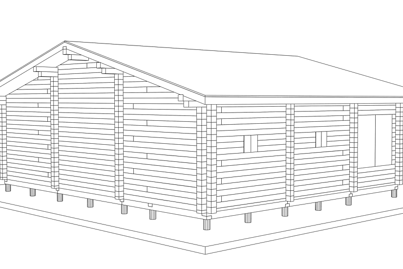 Дом 10х12-1,5эт-брус-КД Дом 10х12-1,5эт-брус-КД