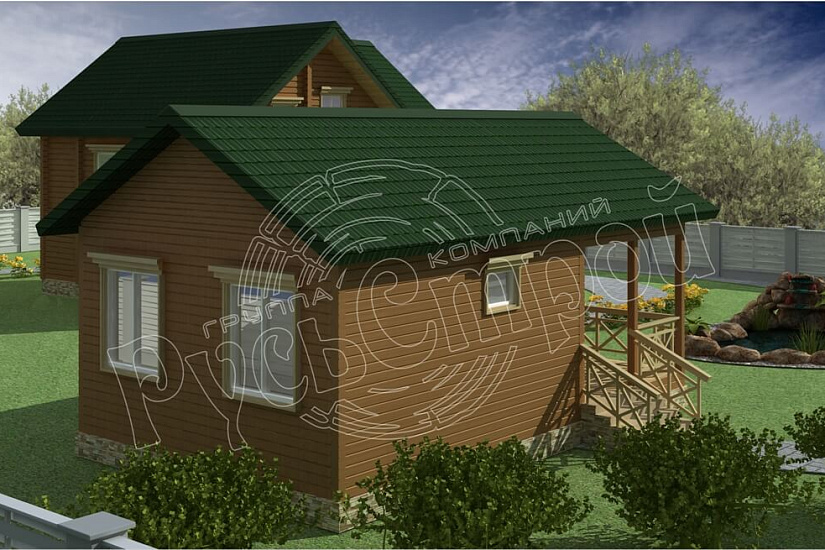 ПРОЕКТ Б-31 БАНЯ ИЗ ПРОФИЛИРОВАННОГО БРУСА