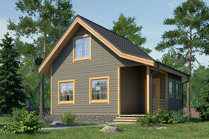 Проект дома из бруса №325 Проект дома из бруса №325