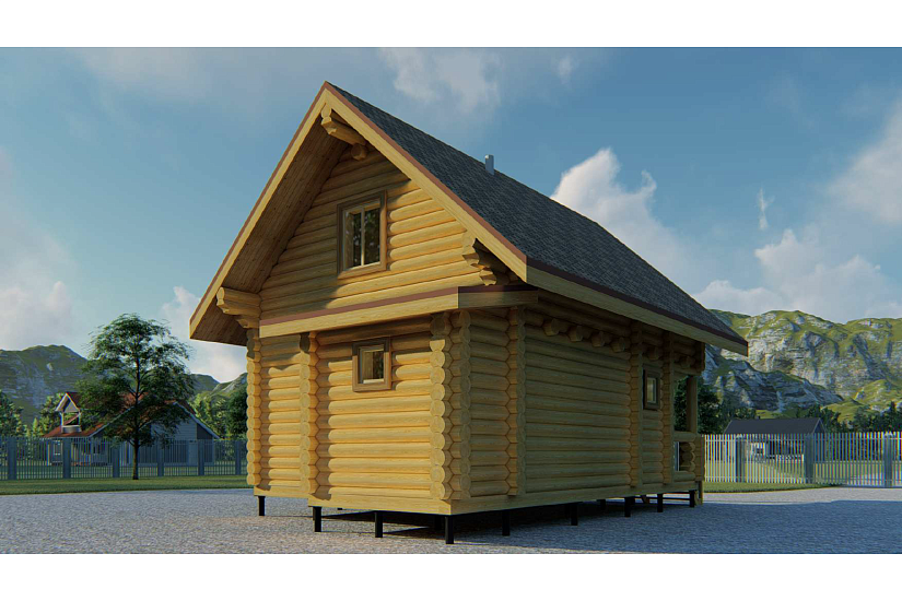 Дом-бревно240мм-8550х5500мм-1,5эт-АР Дом-бревно240мм-8550х5500мм-1,5эт-АР