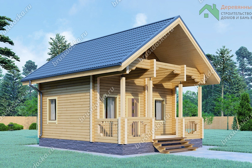 Баня 6х7 из бруса Баня 6х7 из бруса