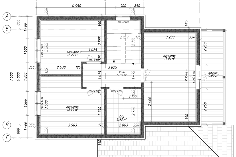 Дом-каркас150мм-12700х9200мм-1,5эт-АР Дом-каркас150мм-12700х9200мм-1,5эт-АР