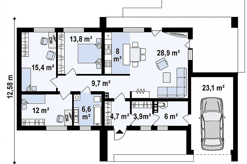 ДОМ ИЗ ГАЗОБЕТОНА ГД-263