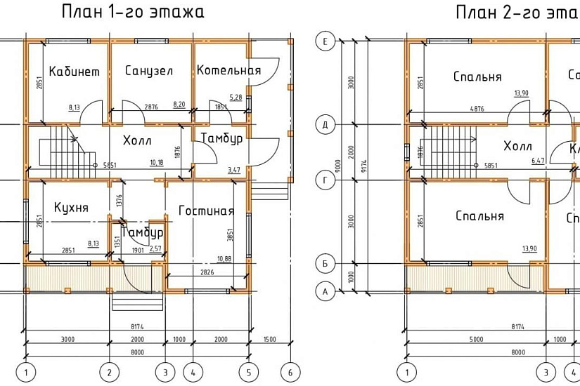 Каркасный дом 8*9
