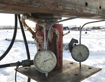 Испытания грунтов статической вдавливающей, выдергивающей и горизонтальной нагрузкой на объекте «Самарская СЭС»