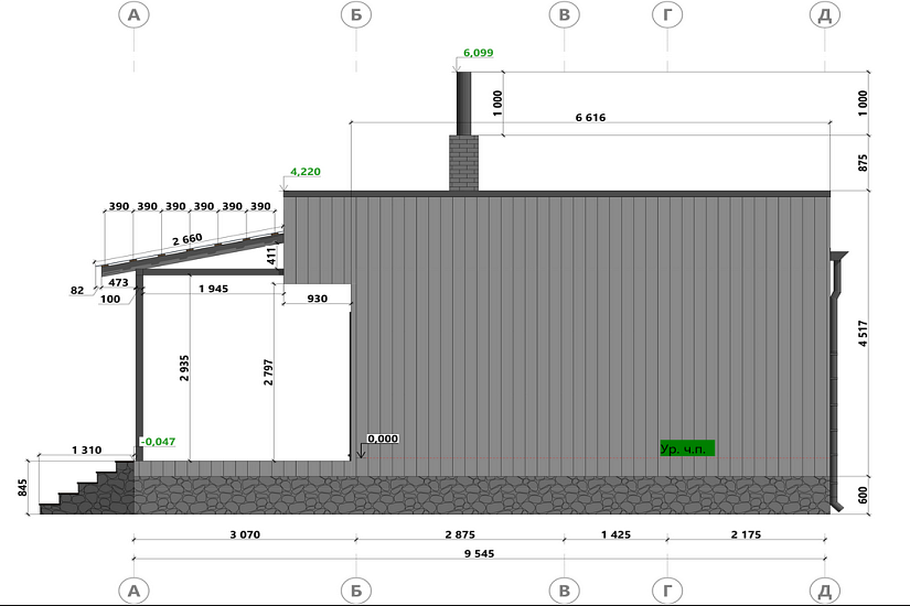 Дом-каркасные-1этаж-9545х11675-ЭП Дом-каркасные-1этаж-9545х11675-ЭП