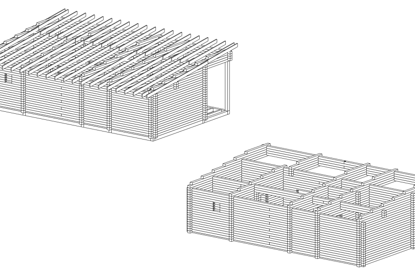 Баня 7х12 -1,5эт-брус- АР, КД