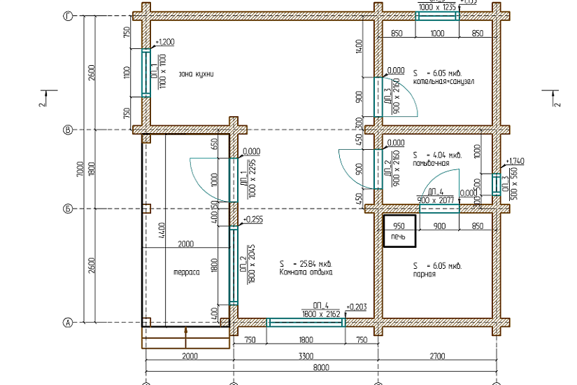 Баня-брус-1этаж-7000х8000-АР-КД