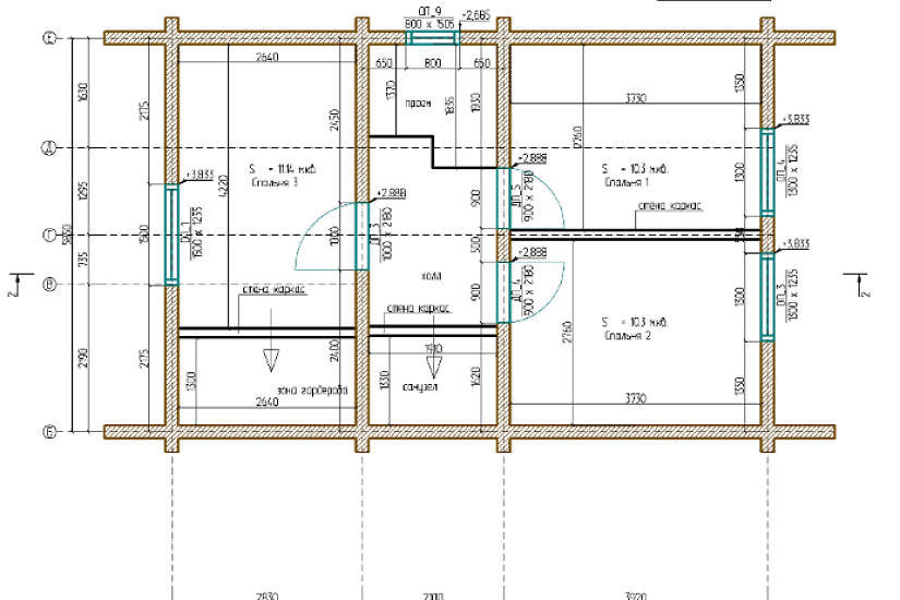 Баня-брус-2этажа-8850х7350-АР