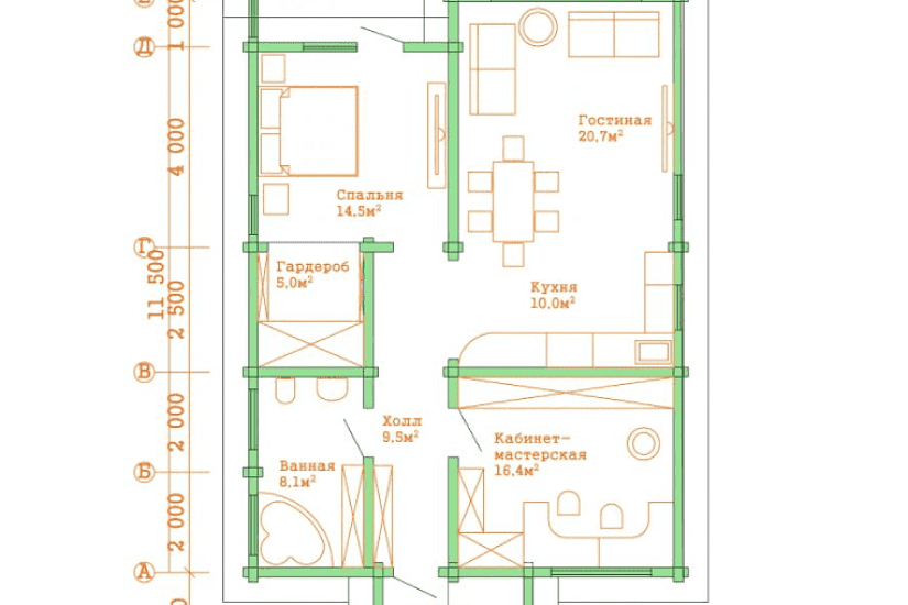 Проект дома "ИНРЕД"
