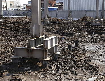 Строительство фундамента под сборно-разборный ангар