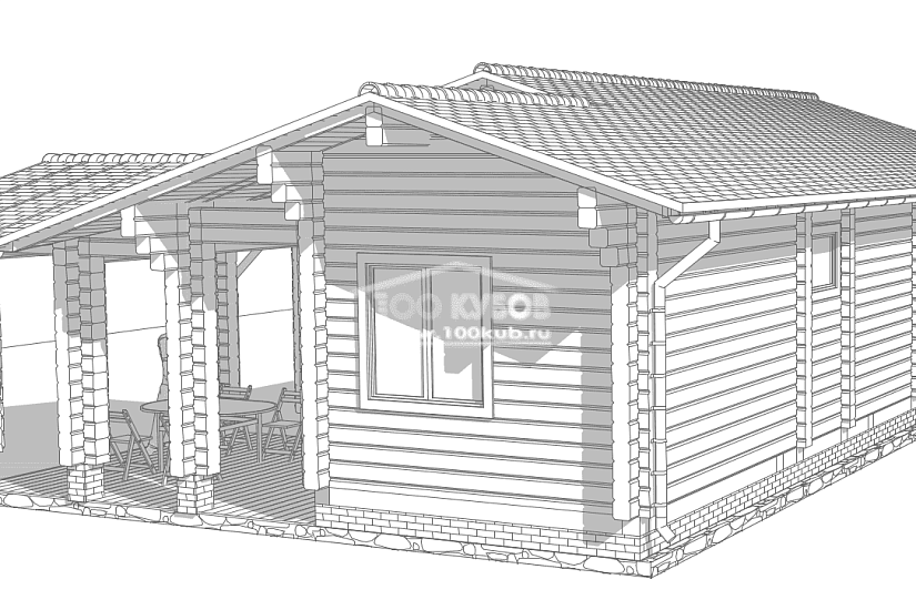 Дом - баня 2392